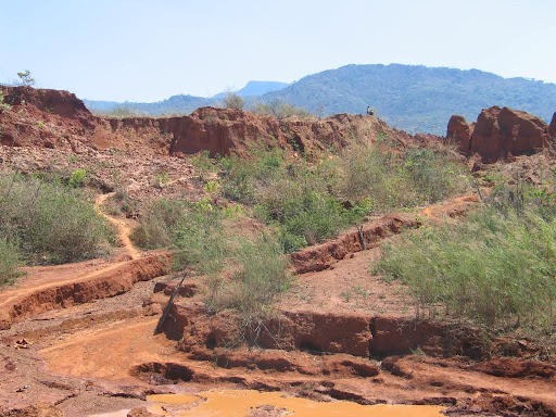 African water bodies been destroyed due to mining from Chinese illegal miners