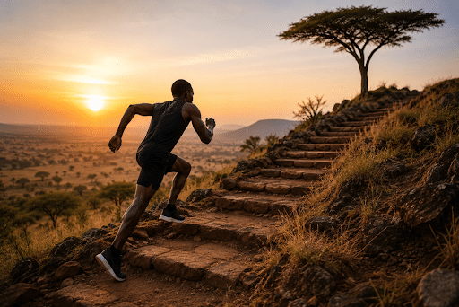 A man practising discipline for life. Photo credit - AI Generated