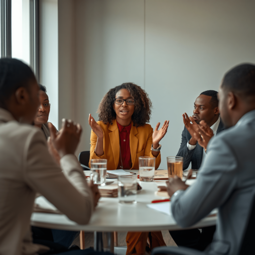 Negotiations happening in the workplace. Photo credit - AI Generated