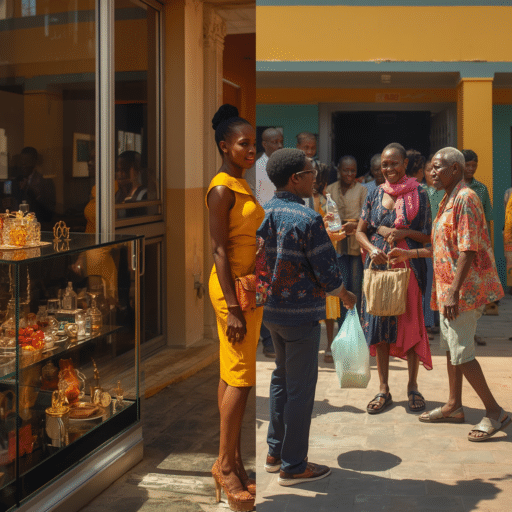 The difference between wealth and human connection. Photo credit - AI Generated