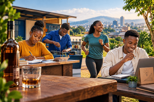 Young adults doing other activities except consuming alcohol. Photo credit - AI Generated