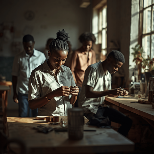 People working the bare minimum to strive for excellence. Photo credit - AI Generated