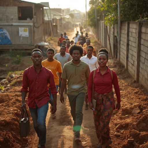 The youth going for a better future. Photo credit - AI Generated