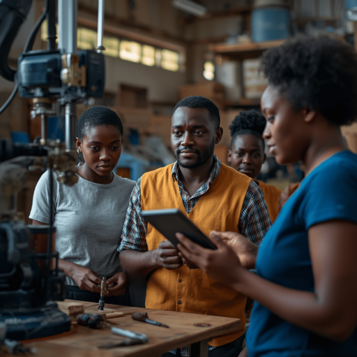 Technology in the workplace. Photo credit - AI Generated