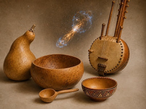 The calabash and its many uses. Photo credit - AI Generated