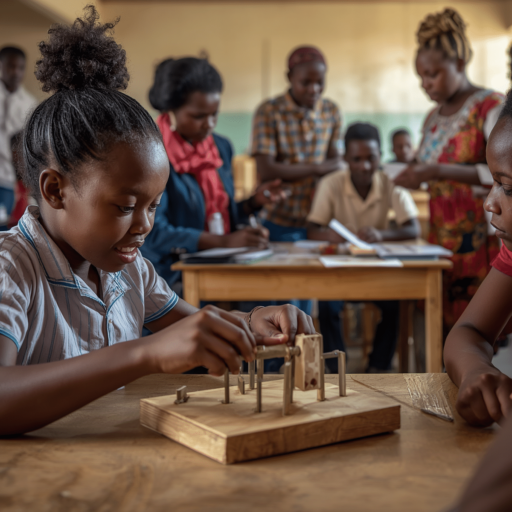 A student learning practical skills for the workplace environment. Photo credit - AI Generated