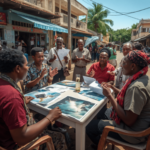 A public debate about political fallacies. Photo credit - AI Generated
