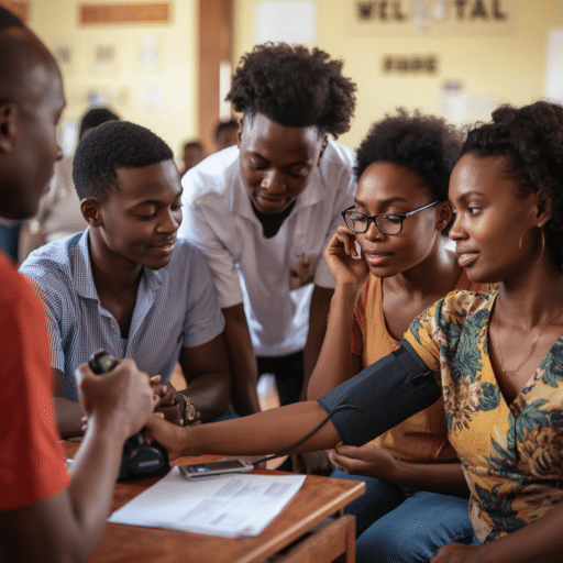 The youth thinking about their blood pressure levels. Photo credit - AI Generated