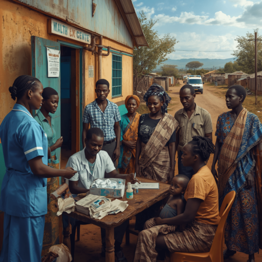 Healthcare access in the rural areas. Photo credit - AI Generated