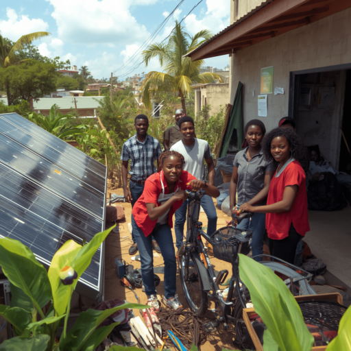 Youth creatin eco-friendly jobs. Photo credit - AI Generated