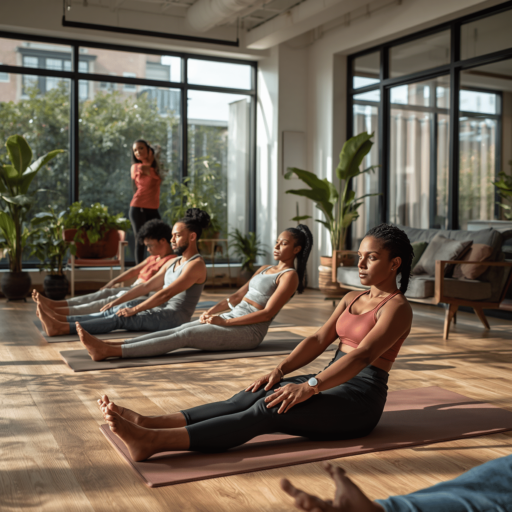 People doing kegel exercises. Photo credit - AI Generated
