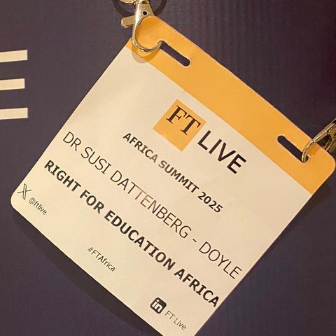 Badge FT Live Africa Summit 2025 de Dr Susi Dattenberg-Doyle, Right for Education Africa